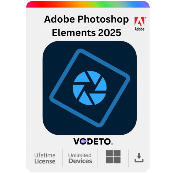Adobe Photoshop Elements 2025 With Lifetime License For Windows Unlimited Devices