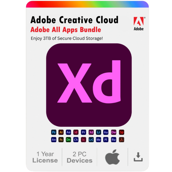 Adobe-XD-1.png Adobe XD 2025 – 1 Year Subscription for Mac (2 Devices)