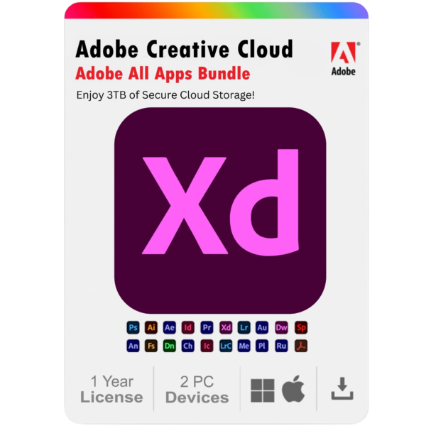 Adobe-XD.png Adobe XD 2025 1 Year Subscription For Windows And Mac 2PC