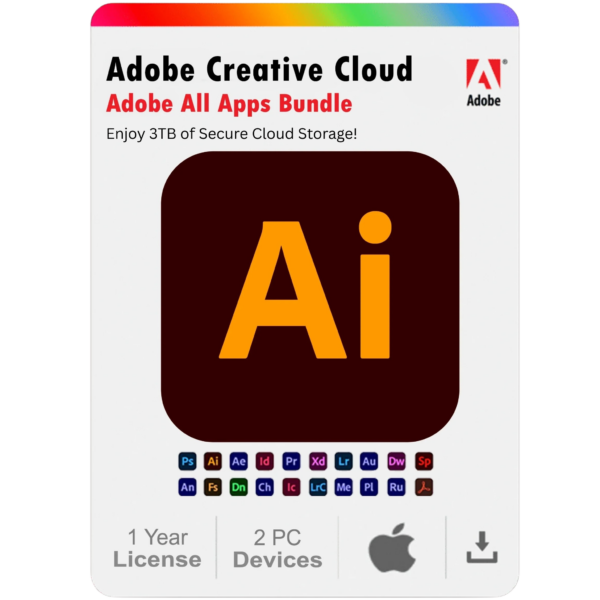 Illustrator-1.png Adobe Illustrator 2025 – 1 Year Subscription for Mac (2 Devices)