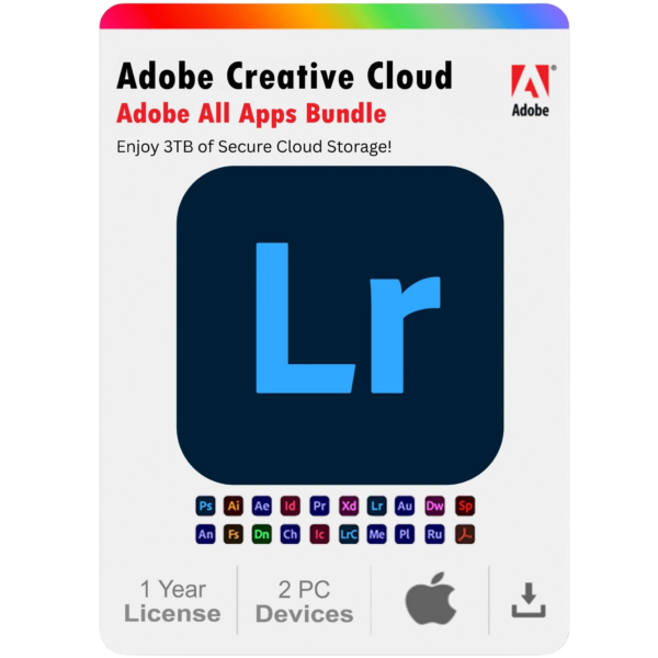 Lightroom-1.png Adobe Lightroom 2025 1-Year Subscription for Mac (2 Devices)