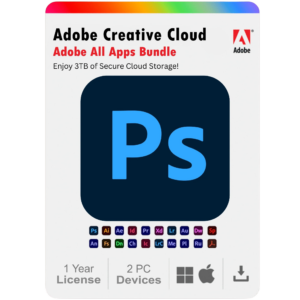Photoshop.png Adobe Photoshop 2025 1 Year Subscription For Windows And Mac 2PC