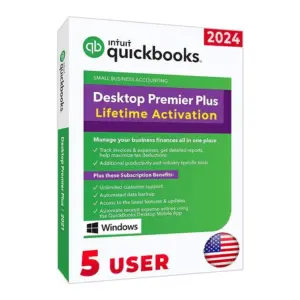 QuickBooks Desktop Premier Plus 2024 Lifetime License (5-Users) | Windows